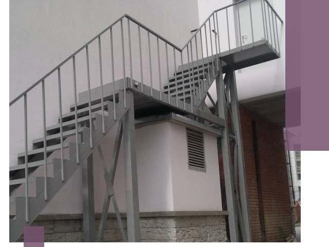 Монтаж пожарных лестниц под ключ в Губахе с гарантией качества