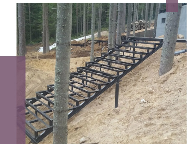 Монтаж металлических лестниц в Губахе от 13735 руб. 