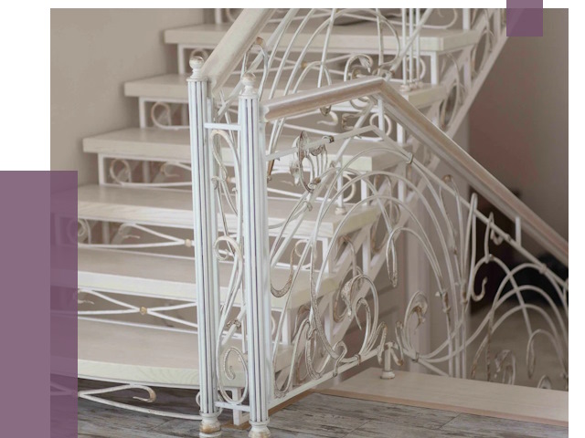 Изготовление кованых лестниц на заказ в Губахе от 88111 руб. | ПРОЛЁТ-Гбх