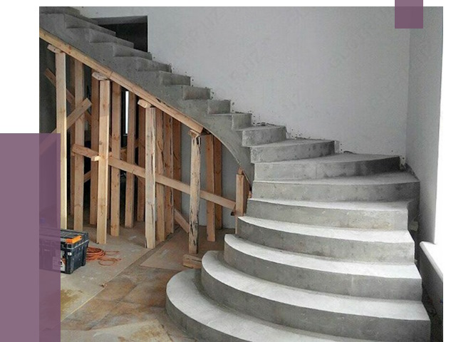 Изготовление бетонных лестниц под ключ в Губахе от 20214 руб. | ПРОЛЁТ-Гбх