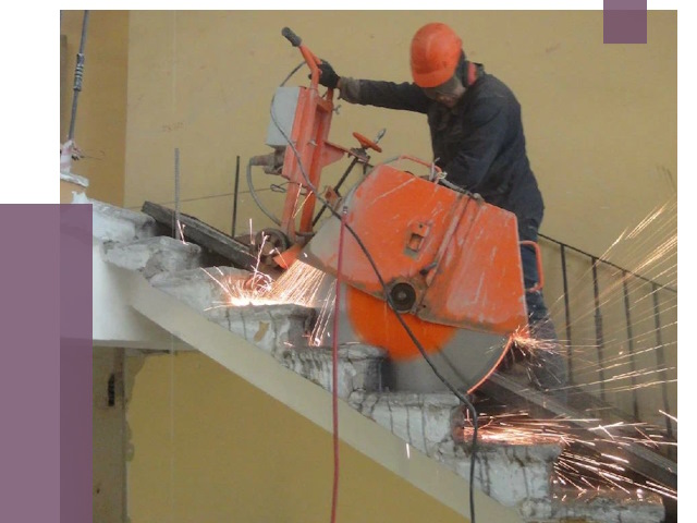 Демонтаж бетонных лестниц в Губахе от 4665 руб. за м2 | ПРОЛЁТ-Гбх