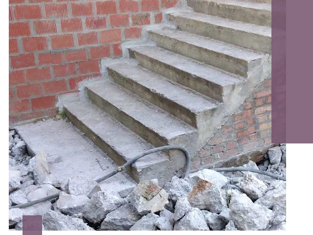 Демонтаж бетонных лестниц в Губахе: быстро и безопасно