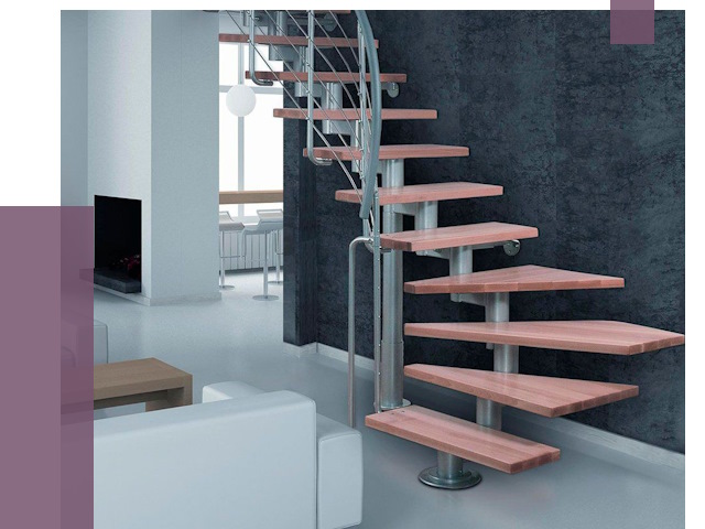 Модульные лестницы в Губахе от 17104 руб. — купить в ПРОЛЁТ-Гбх