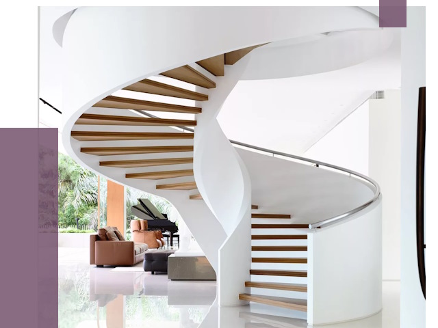 Винтовые лестницы в Губахе под ключ от 49239 руб. | ПРОЛЁТ-Гбх