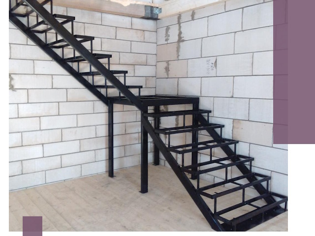 Лестницы на металлокаркасе под ключ в Губахе — изготовление и монтаж