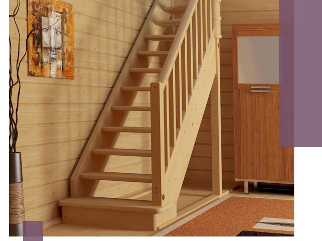 Лестницы эконом класса под ключ в Губахе — недорого и быстро