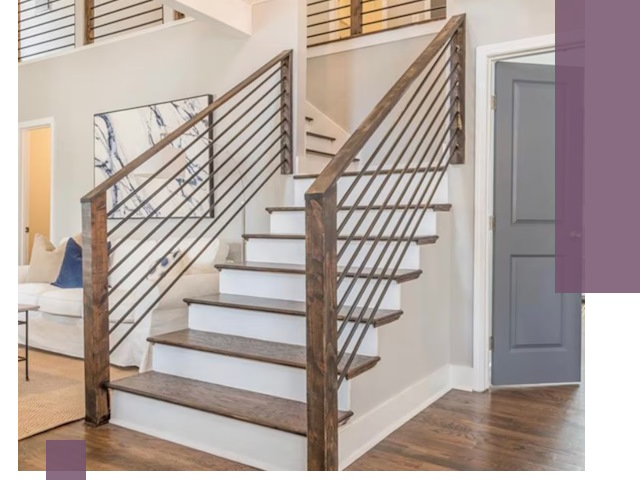 Лестницы для коттеджа под ключ в Губахе — изготовление и монтаж