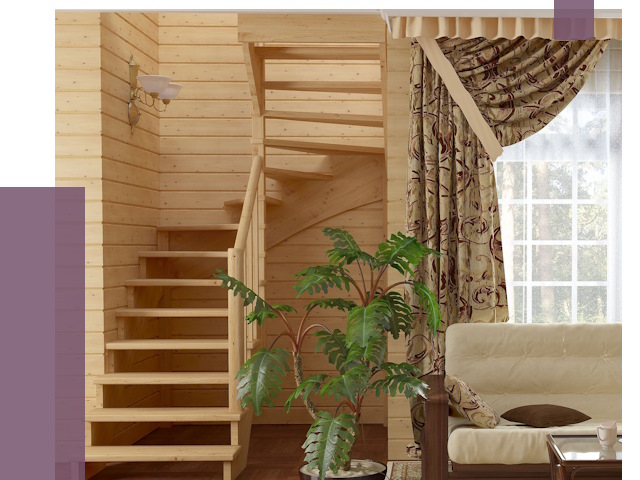 Лестницы для дачи в Губахе от 76968 руб.  | ПРОЛЁТ-Гбх