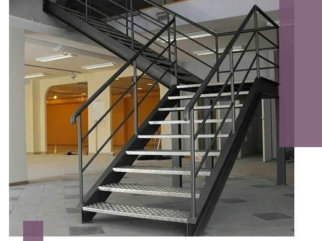 Лестницы для офиса в Губахе: изготовление, монтаж, демонтаж