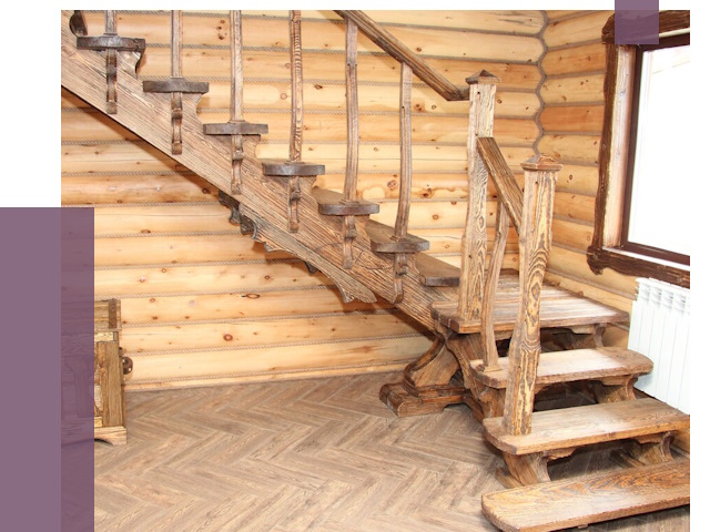 Лестницы в баню в Губахе от 19384 руб. — изготовление | ПРОЛЁТ-Гбх