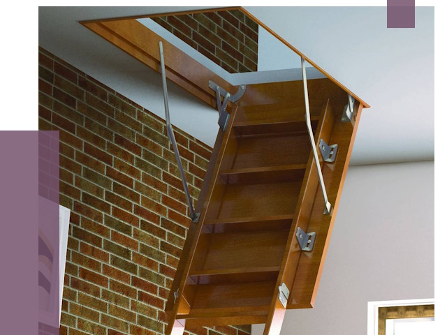 Установка чердачной лестницы в Губахе от 7930 руб. | ПРОЛЁТ-Гбх