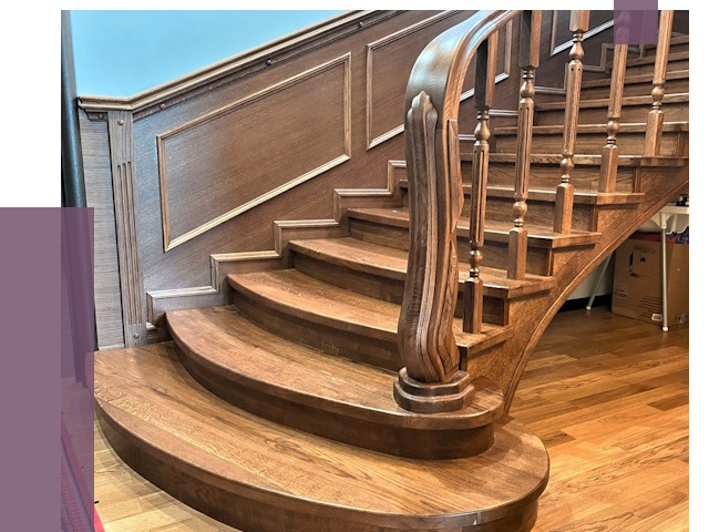 Дубовые лестницы под ключ в Губахе от 178814 руб. — ПРОЛЁТ-Гбх