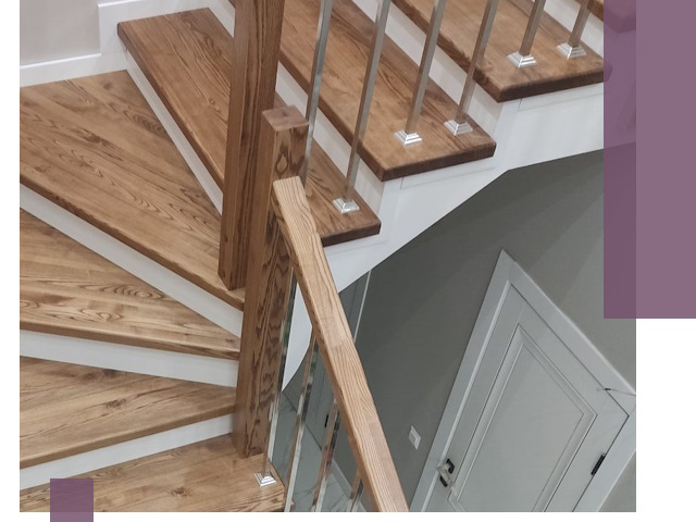 Обшивка металлических лестниц под ключ в Губахе