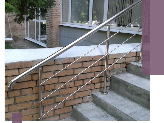 Перила из нержавеющей стали высокого качества в Губахе