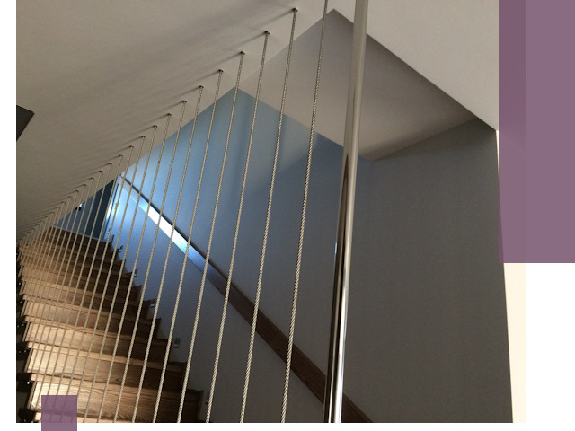 Тросовые перила под ключ в Губахе — производство и монтаж