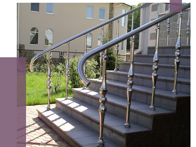 Перила для крыльца в Губахе от 10884 руб. — монтаж ПРОЛЁТ-Гбх