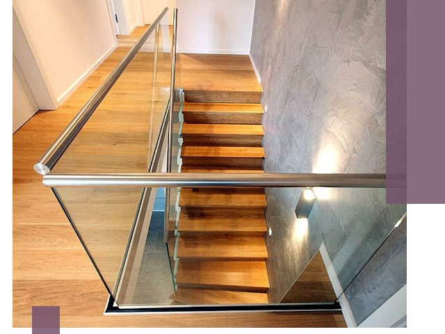 Перила для лестницы в доме — изготовление и монтаж в Губахе