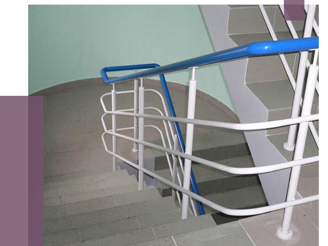 Перила в подъезде в Губахе — установка и замена от 7515 руб. | ПРОЛЁТ-Гбх