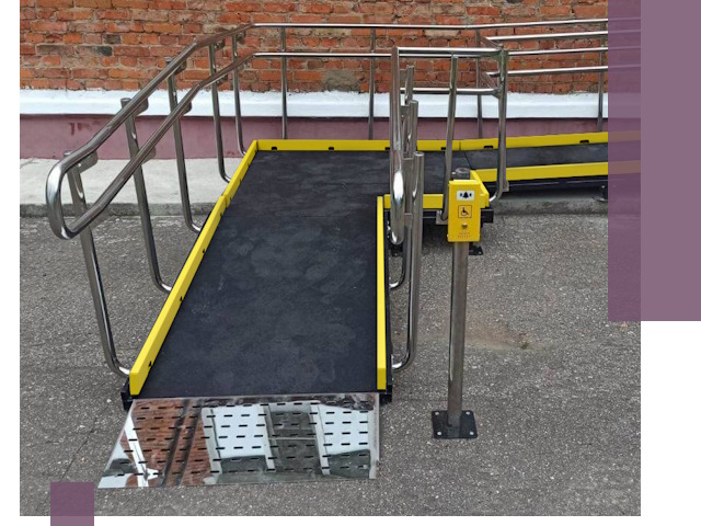 Изготовление наклонных пандусов для инвалидов в Губахе