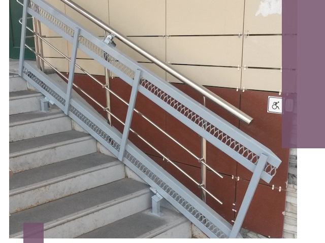 Изготовление откидных пандусов под ключ в Губахе