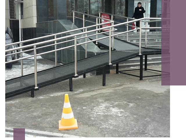 Стационарные пандусы под ключ в Губахе — изготовление и монтаж