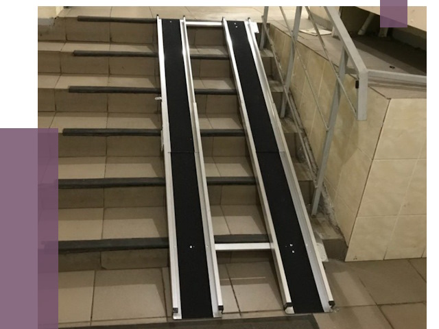 Установка пандуса в подъезд в Губахе от 8085 руб. под ключ | ПРОЛЁТ-Гбх