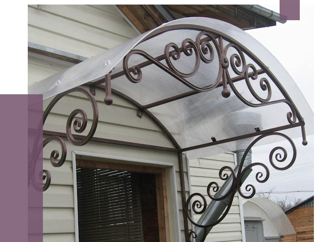 Изготовление козырьков в Губахе от 7464 руб. — заказать | ПРОЛЁТ-Гбх