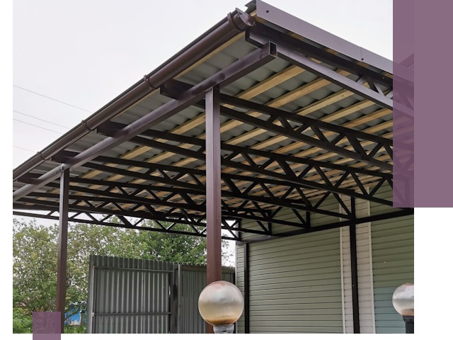 Навесы под ключ в Губахе: изготовление, монтаж и гарантия