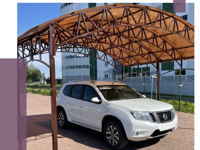 Недорогие навесы в Губахе от 43537 руб.  | ПРОЛЁТ-Гбх