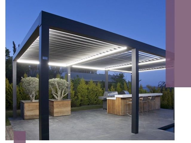 Навесы отдельно стоящие под ключ в Губахе из металла и поликарбоната