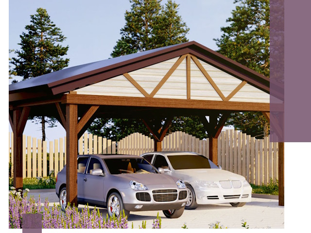 Навесы для автомобиля в Губахе — изготовление и монтаж