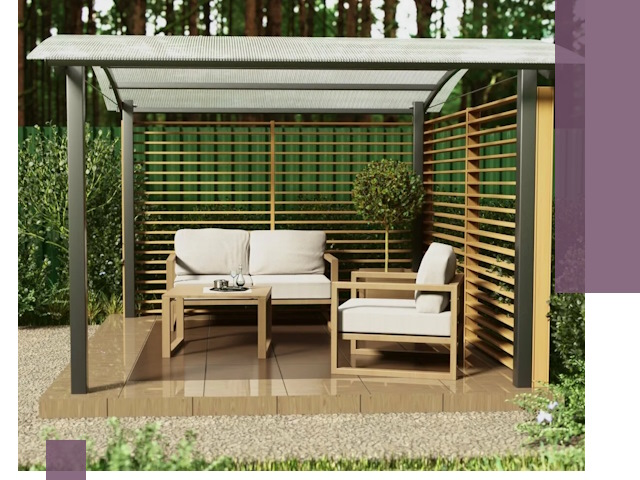 Навесы для дачи в Губахе: изготовление, монтаж и демонтаж