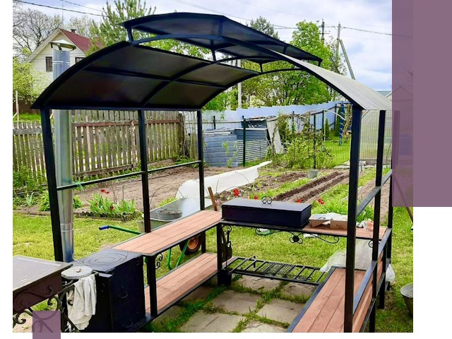 Навесы для барбекю в Губахе: изготовление, монтаж и демонтаж