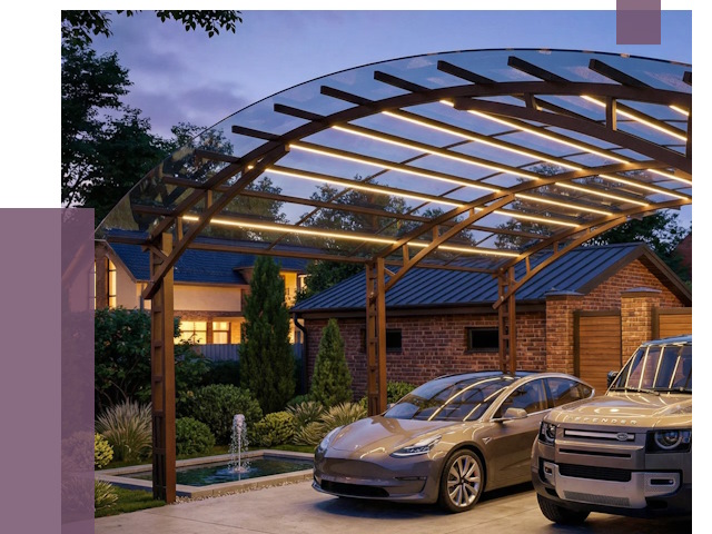 Металлические навесы в Губахе от 12854 руб. под ключ — ПРОЛЁТ-Гбх