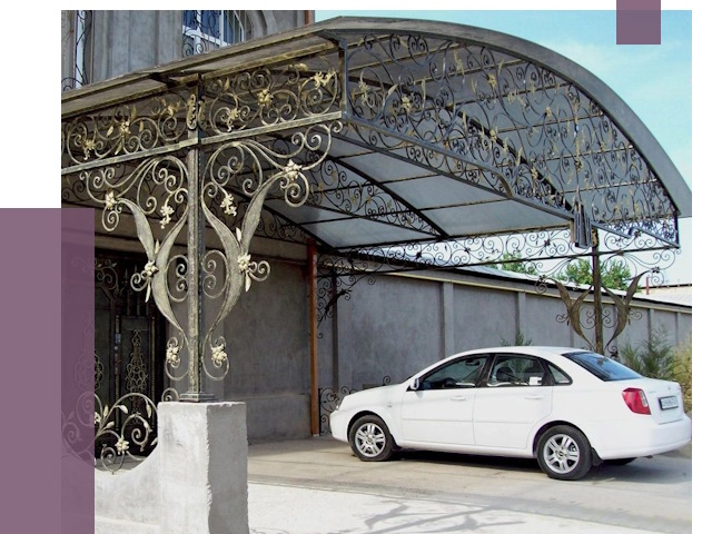 Кованые навесы в Губахе от 14772 руб. | ПРОЛЁТ-Гбх
