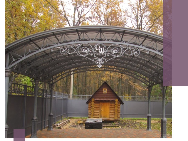 Кованые навесы премиум-класса под заказ в Губахе