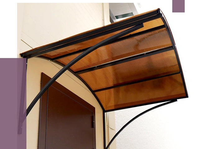 Недорогие козырьки в Губахе от 7692 руб.  | ПРОЛЁТ-Гбх