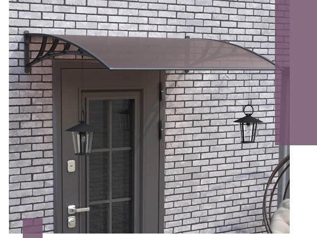 Недорогие козырьки и навесы под ключ в Губахе