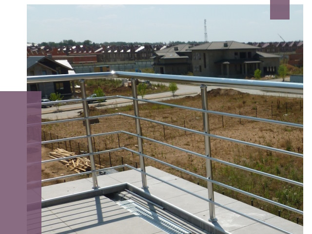 Парапеты из нержавеющей стали в Губахе от 8085 руб. за м² | ПРОЛЁТ-Гбх