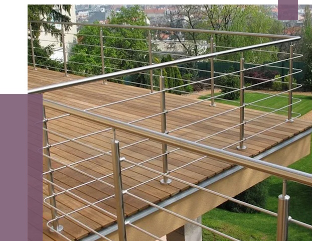 Алюминиевые парапеты в Губахе под ключ от 7878 руб. 