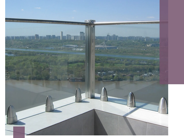 Стеклянные парапеты премиум класса в Губахе для домов и бизнесов