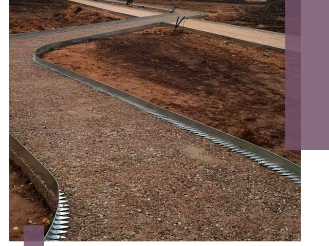 Металлические бордюры под ключ в Губахе — изготовление и монтаж