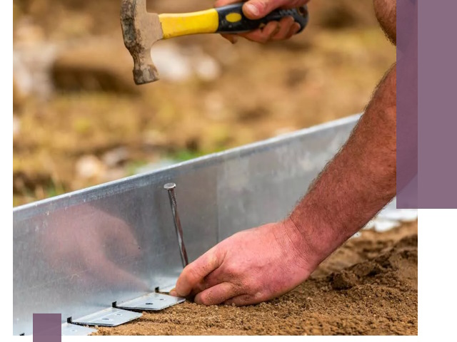 Монтаж металлических бордюров в Губахе быстро и качественно