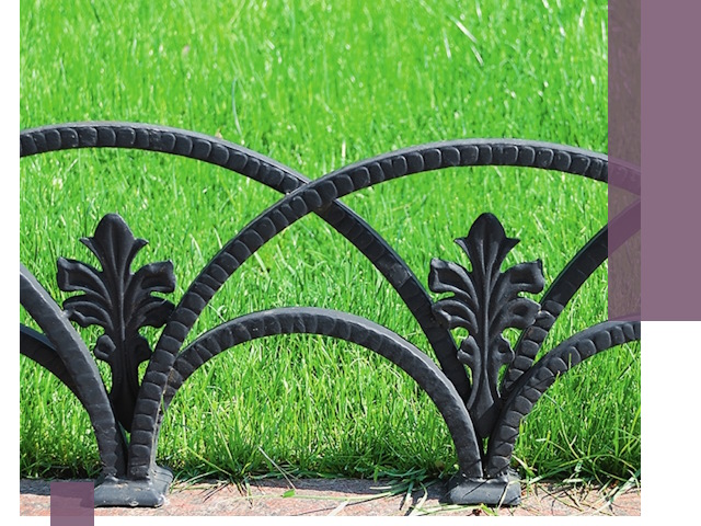 Декоративные металлические бордюры под ключ в Губахе