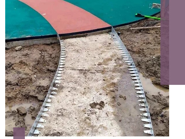 Металлические бордюры для дорожек в Губахе — монтаж и изготовление