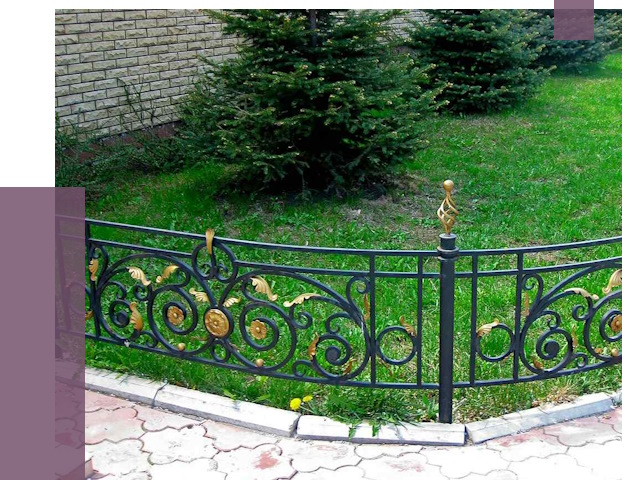 Кованые газонные ограждения в Губахе от 7723 руб. — ПРОЛЁТ-Гбх