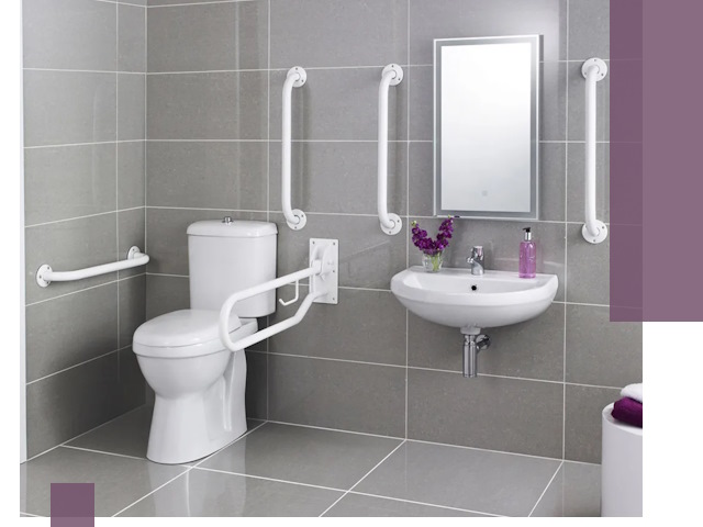 Поручни для санузлов в Губахе: установка, ремонт и монтаж